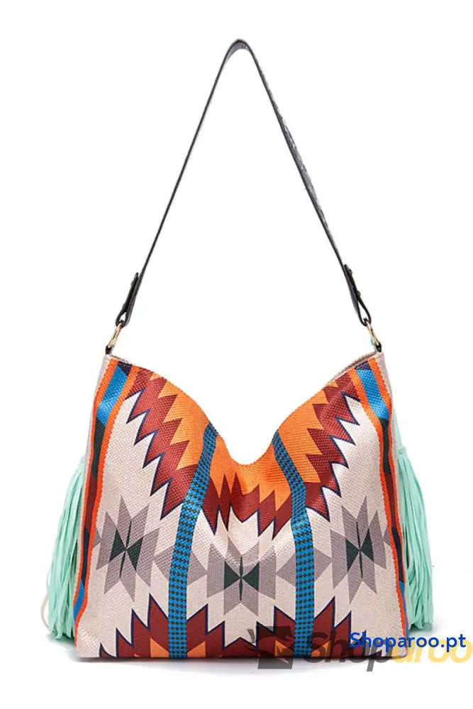 Geometric Canvas Tote Bag