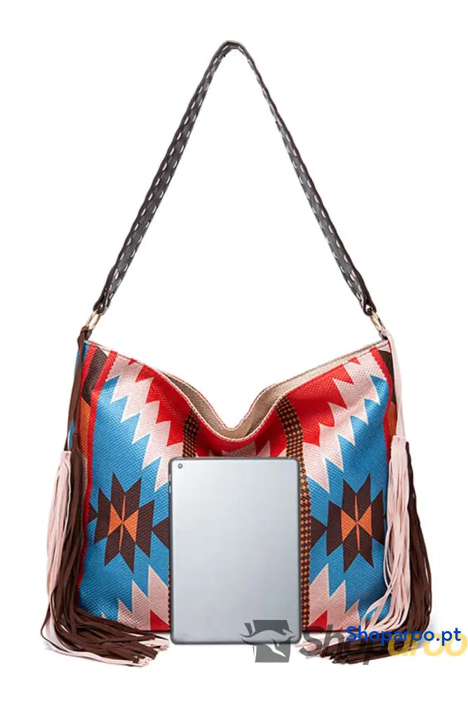 Geometric Canvas Tote Bag