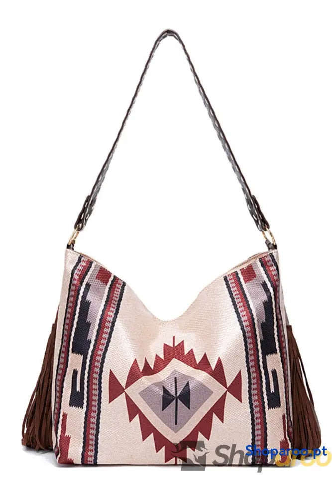 Geometric Canvas Tote Bag