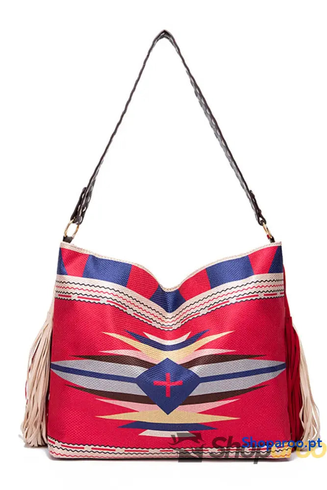 Geometric Canvas Tote Bag