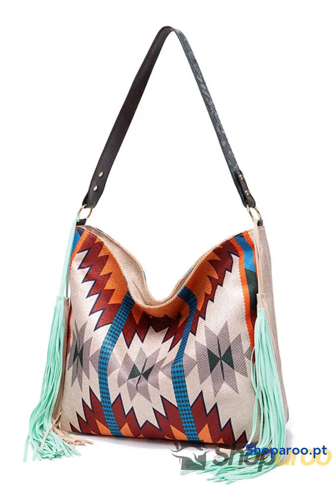 Geometric Canvas Tote Bag