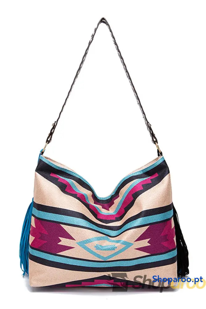 Geometric Canvas Tote Bag