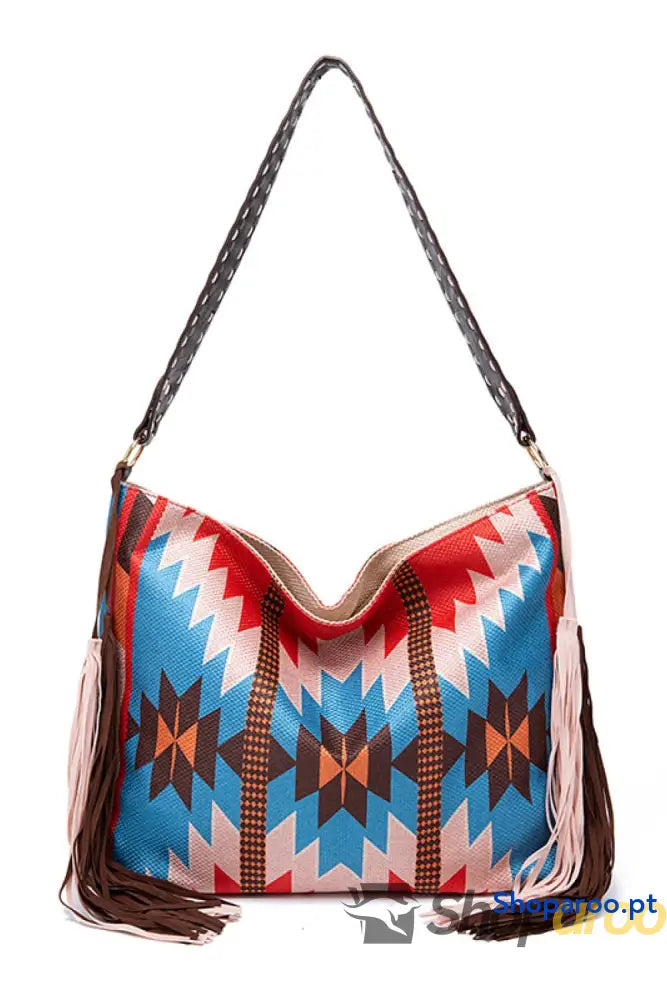 Geometric Canvas Tote Bag