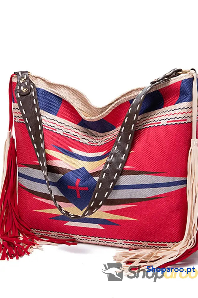 Geometric Canvas Tote Bag