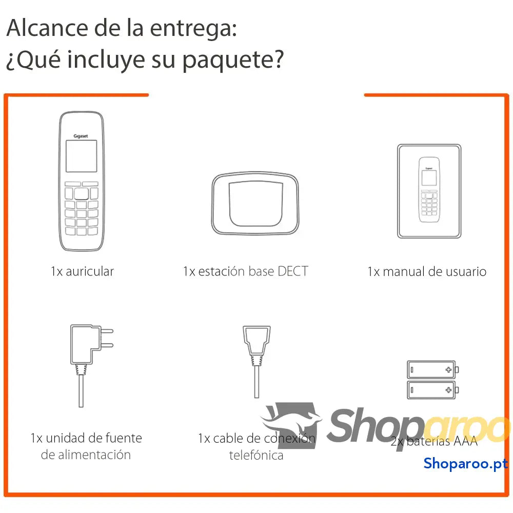Gigaset A170 Telefone DECT sem fios Ecrã gráfico iluminado Fácil de utilizar Instalação simples cor azul [Versão