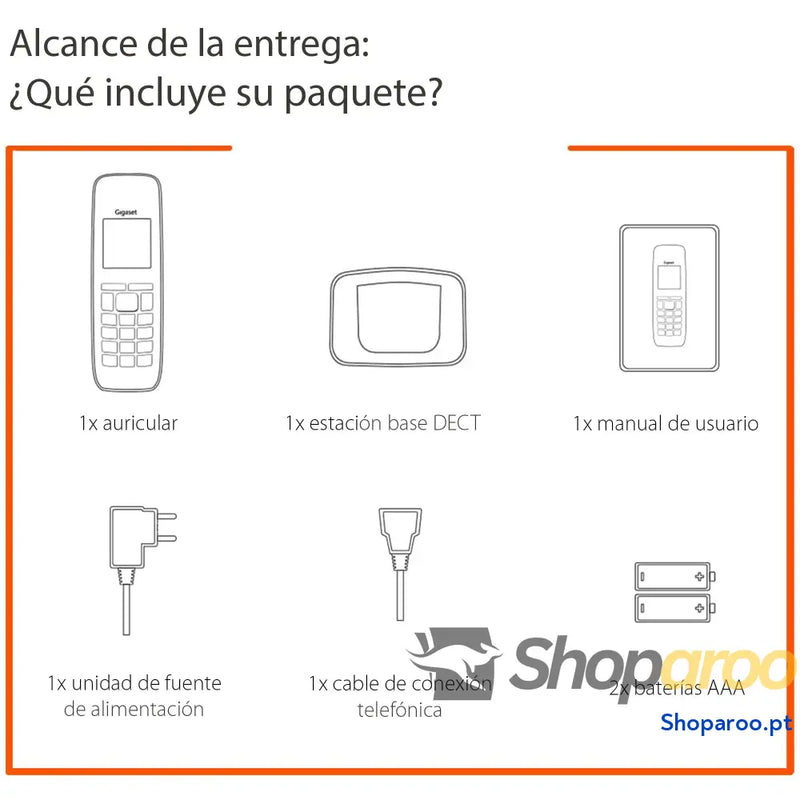 Gigaset A170 Telefone DECT sem fios Ecrã gráfico iluminado Fácil de utilizar Instalação simples cor azul [Versão