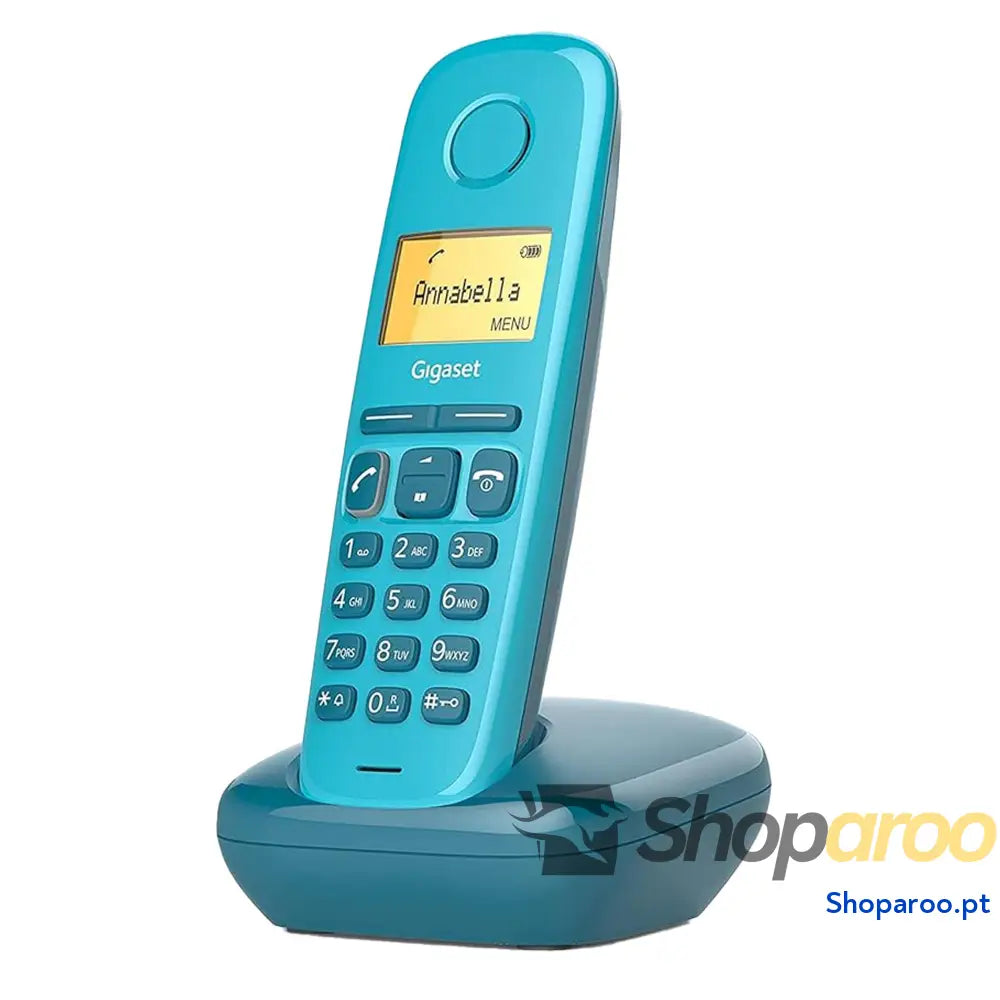 Gigaset A170 Telefone DECT sem fios Ecrã gráfico iluminado Fácil de utilizar Instalação simples cor azul [Versão