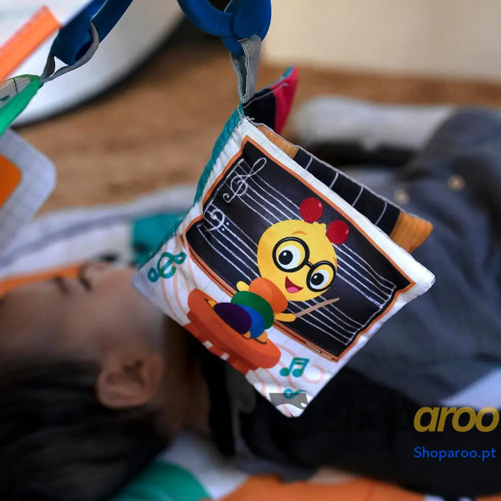 Ginásio musical para bebés 4 em 1 Kickin’ Tunes com piano mais de 70 sons 25 minutos música e luzes arco brincar 7