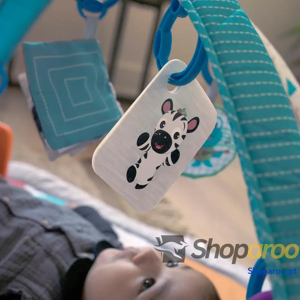 Ginásio musical para bebés 4 em 1 Kickin’ Tunes com piano mais de 70 sons 25 minutos música e luzes arco brincar 7