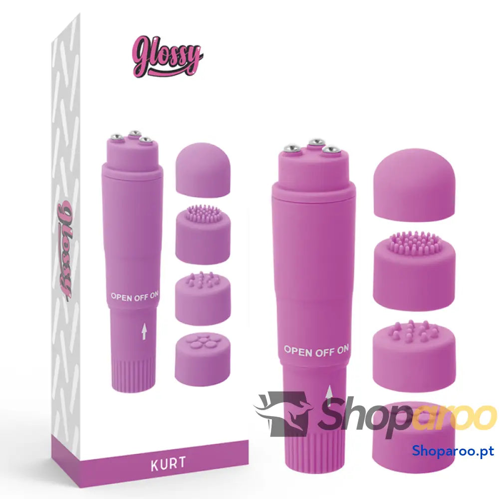 GLOSSY - MASSAGER DE BOLSO KURT ROXO
