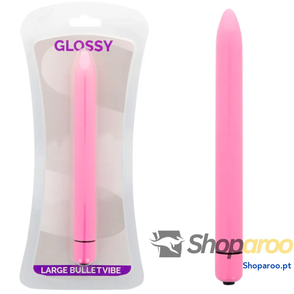 GLOSSY VIBRADOR SLIM DEEP ROSE