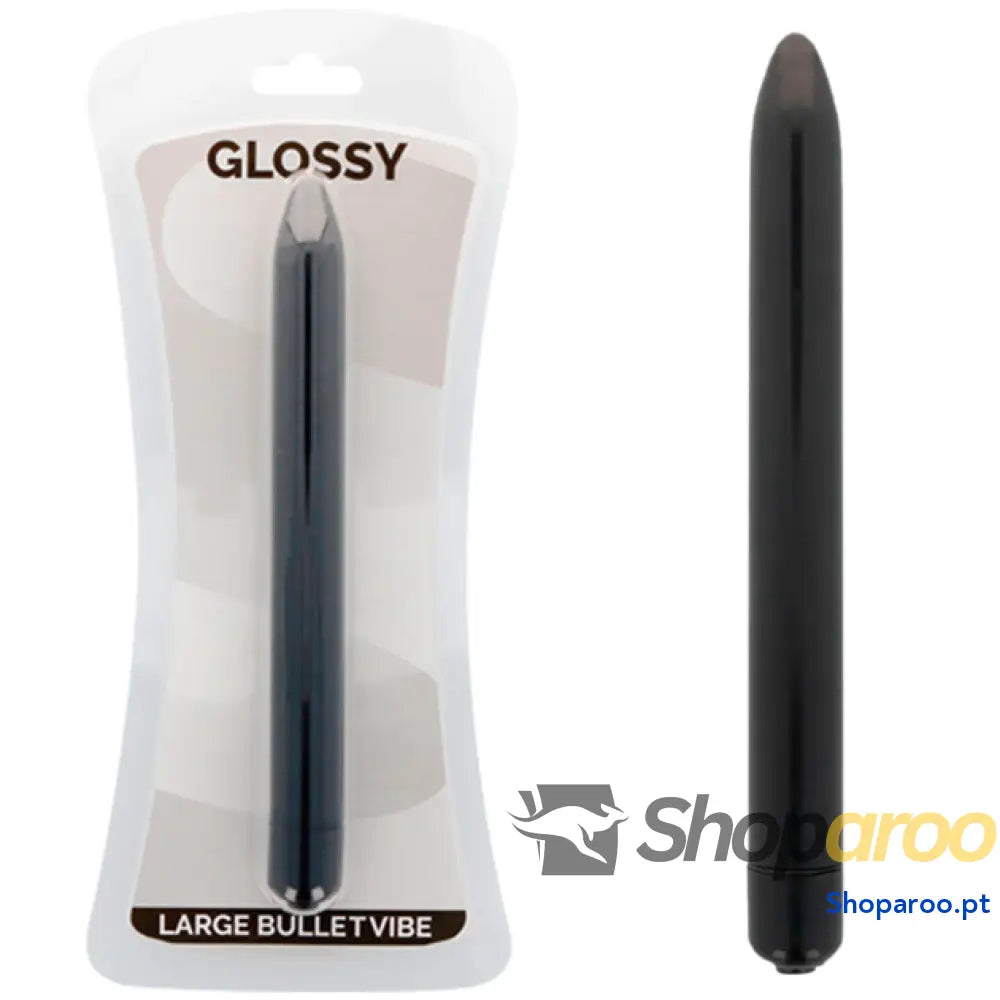 GLOSSY VIBRADOR SLIM PRETO