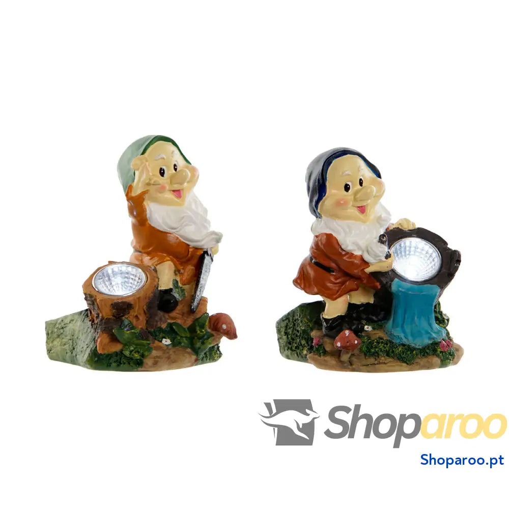 Gnomos de jardim Home ESPRIT Multicolor 11,5 x 11 x 15,2 cm (2 Unidades)
