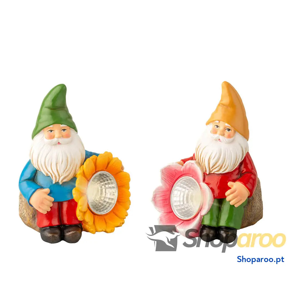Gnomos de jardim Lumineo 7,5 x 7 x 11 cm