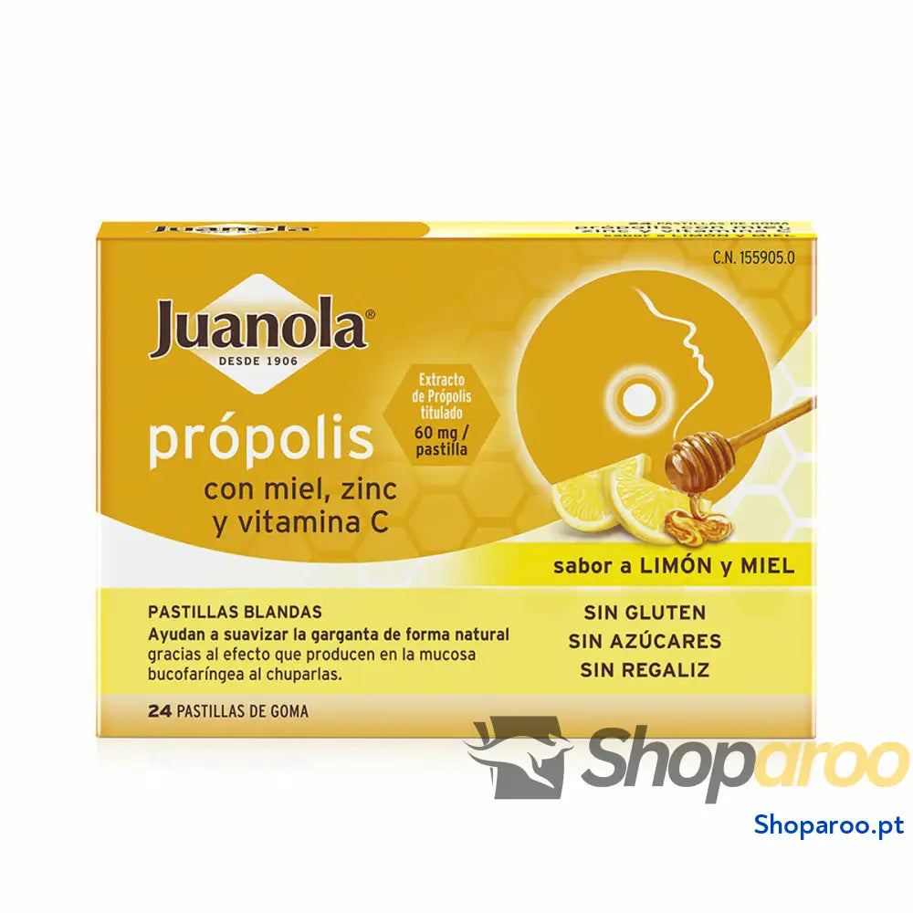 Gomas Juanola Propolis Limão Mel 24 Unidades