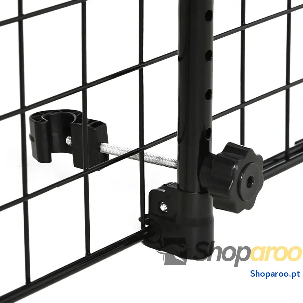 Grade de Segurança Carro para Cães Extensível Universal com Largura Ajustável 91-152x30cm Preto