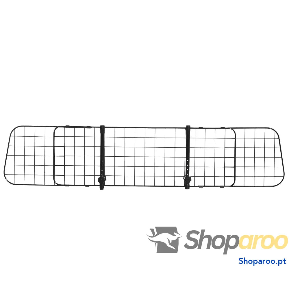 Grade de Segurança Carro para Cães Extensível Universal com Largura Ajustável 91-152x30cm Preto