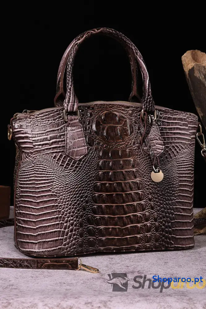 Bolsa de couro PU gradiente tamanho médio moderna e durável
