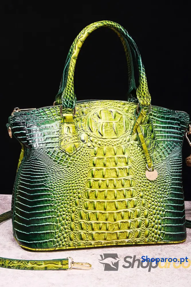 Bolsa de couro PU gradiente tamanho médio moderna e durável