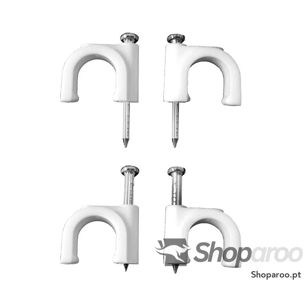 Grampos Lapafil Nº 4 2 x 0,50 mm Branco Cabos 100 Unidades