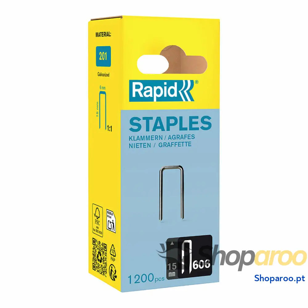 Grampos Rapid 606 Galvanizado (1200 Unidades)