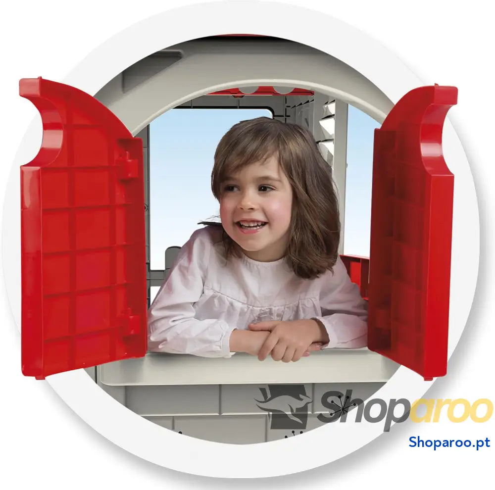 Grand Cottage XL Casinha Infantil para Exterior Fabricada em plástico resistente durável e fácil de montar cor bege