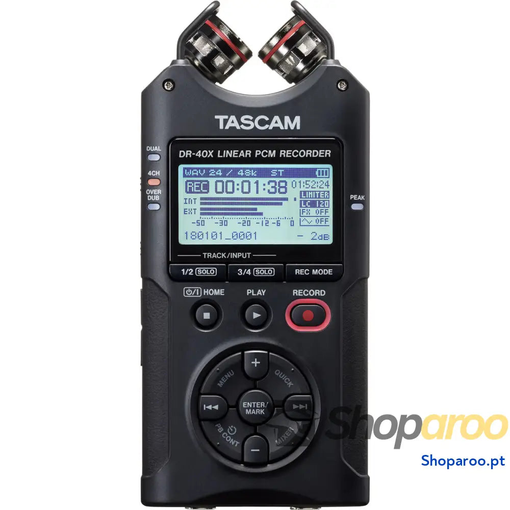 Gravador Tascam DR-40X Azul Preto
