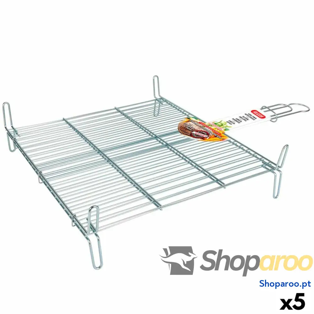 Grelhador Algon   Duplo Zincado 45 x 50 cm (5 Unidades)