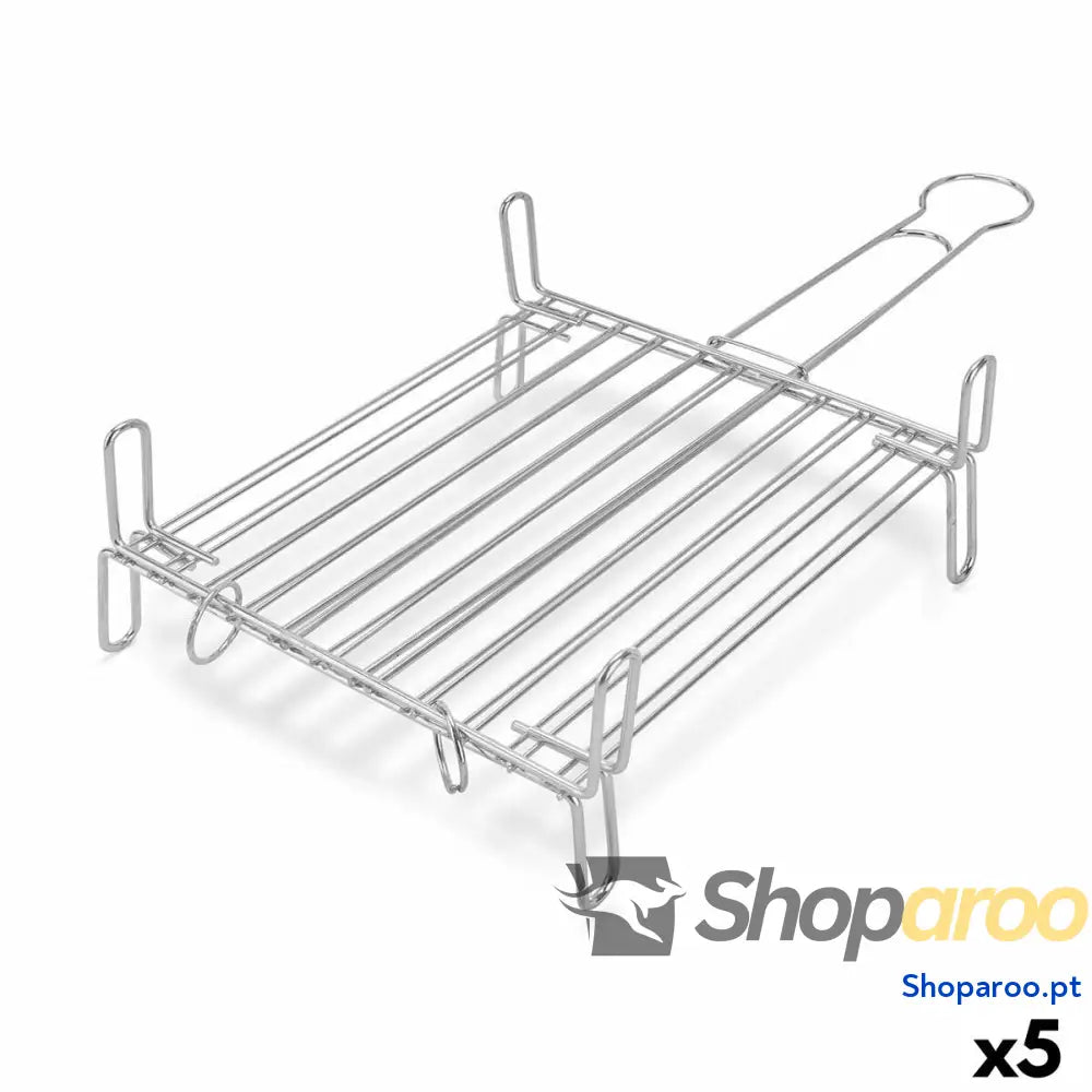 Grelhador Duplo 30 x 30 cm Aço zincado (5 Unidades)