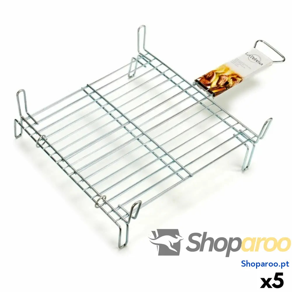 Grelhador Duplo 40 x 40 cm Aço zincado (5 Unidades)