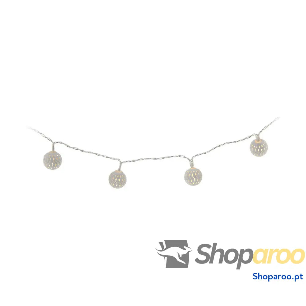 Grinalda de Luzes LED Decorative Lighting Prateado