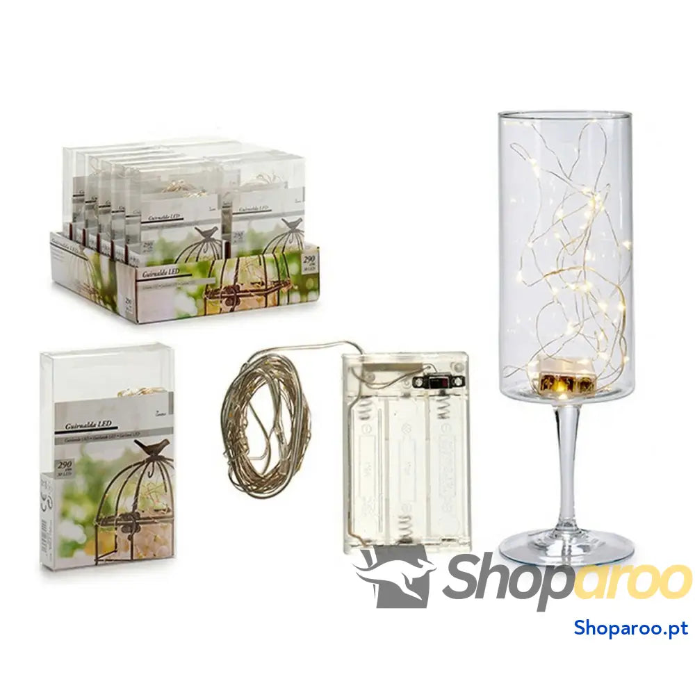 Grinalda de Luzes LED Transparente (290 cm)