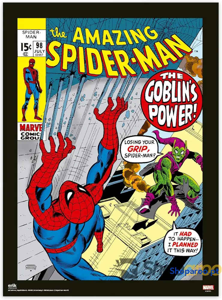 Grupo Erik Póster Marvel Spiderman 2 cartazes para parede: Laminas decorativas decoração aniversário: Pósteres