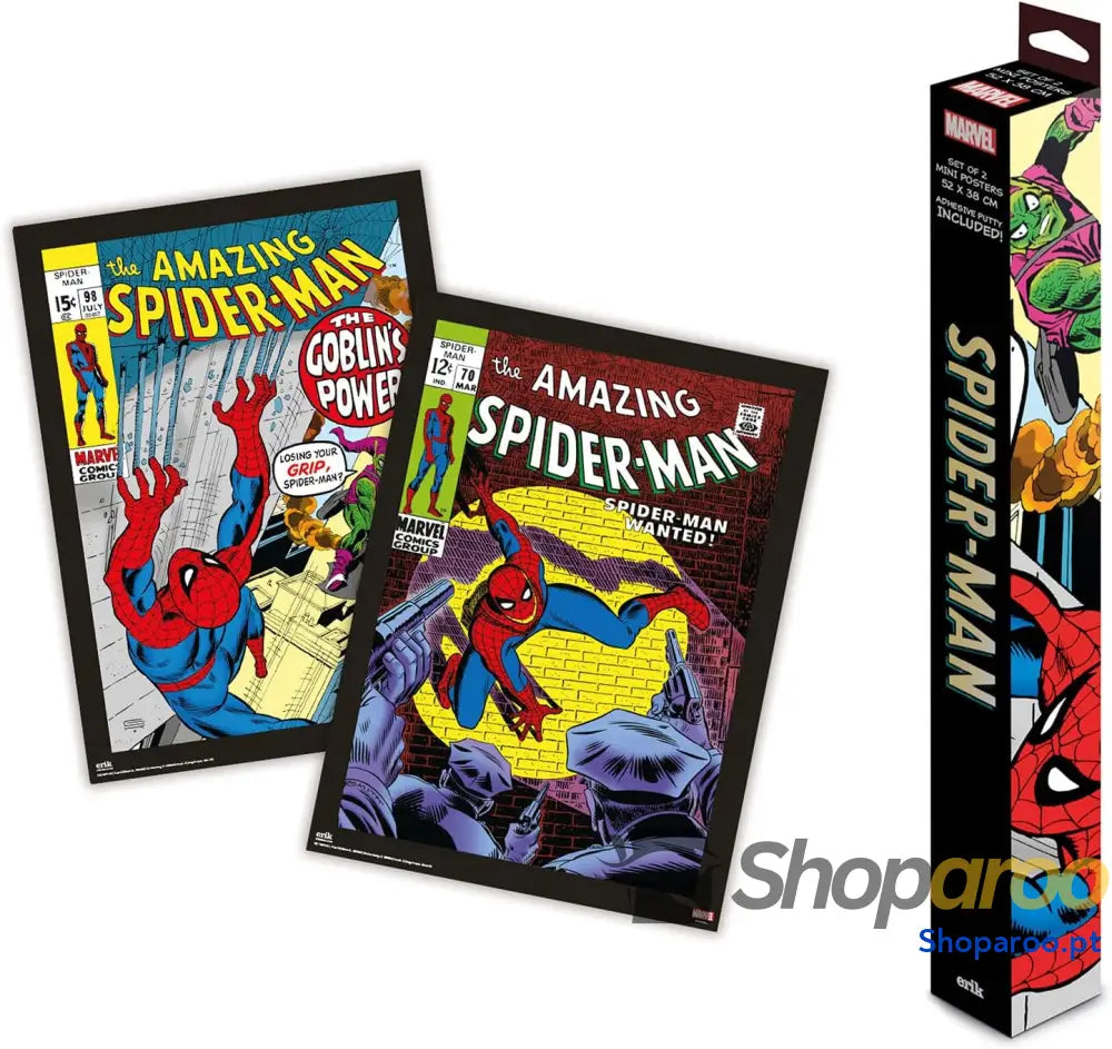 Grupo Erik Póster Marvel Spiderman 2 cartazes para parede: Laminas decorativas decoração aniversário: Pósteres