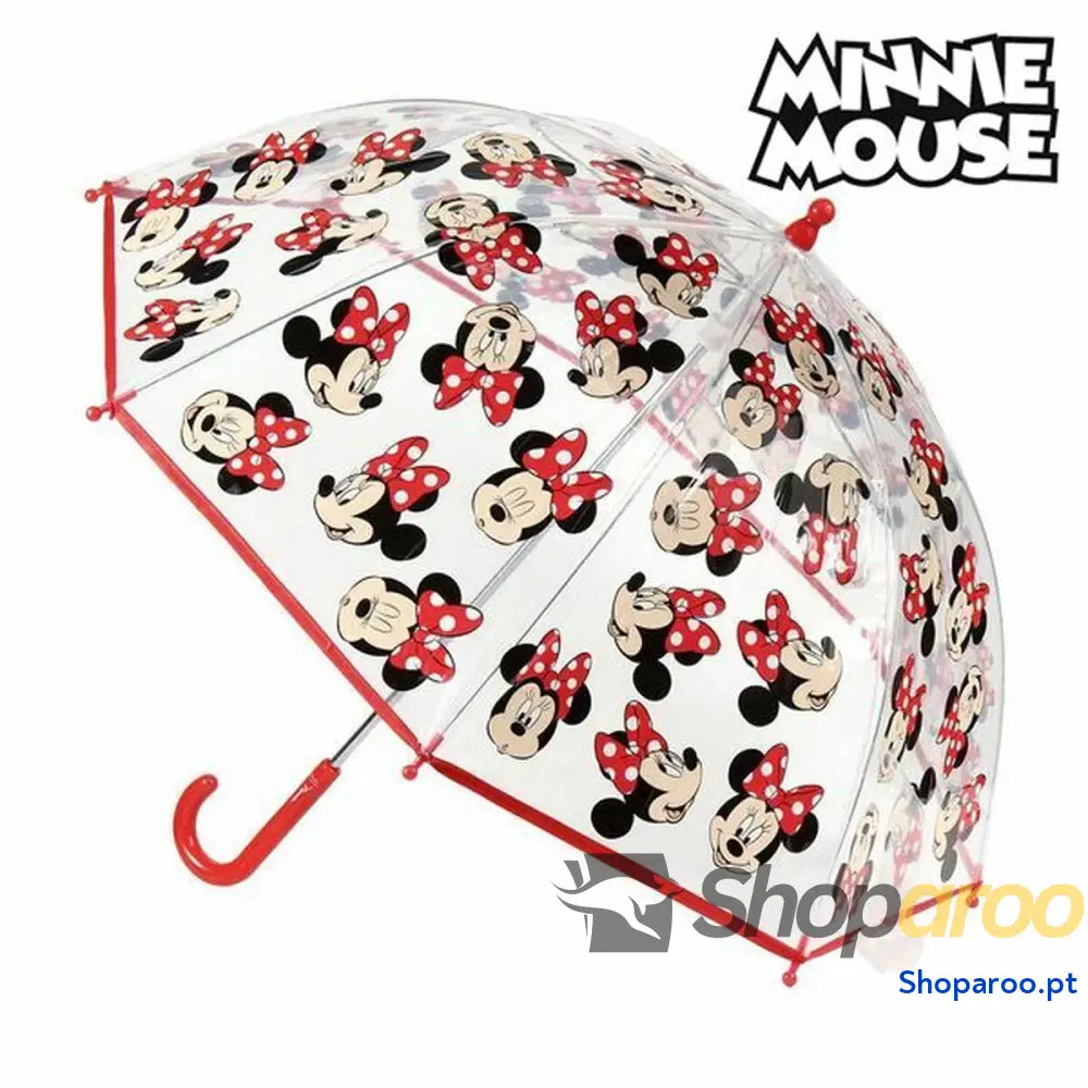 Guarda-chuva Bolha Minnie Mouse Transparente (ø 45 cm)