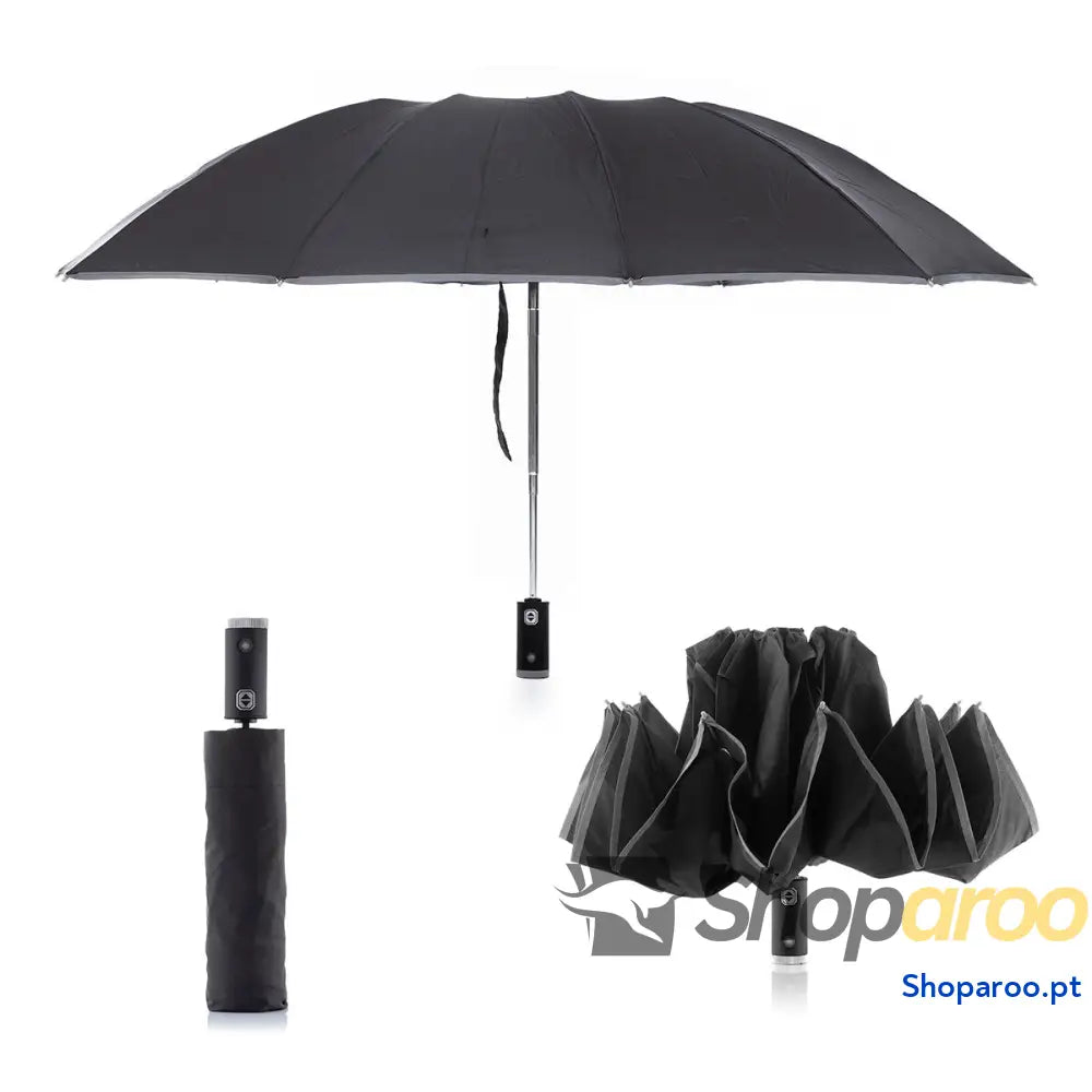 Guarda chuva Dobrável de Fecho Invertido com LED Folbrella InnovaGoods