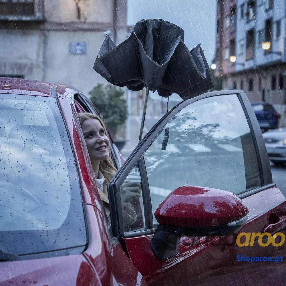 Guarda chuva Dobrável de Fecho Invertido com LED Folbrella InnovaGoods