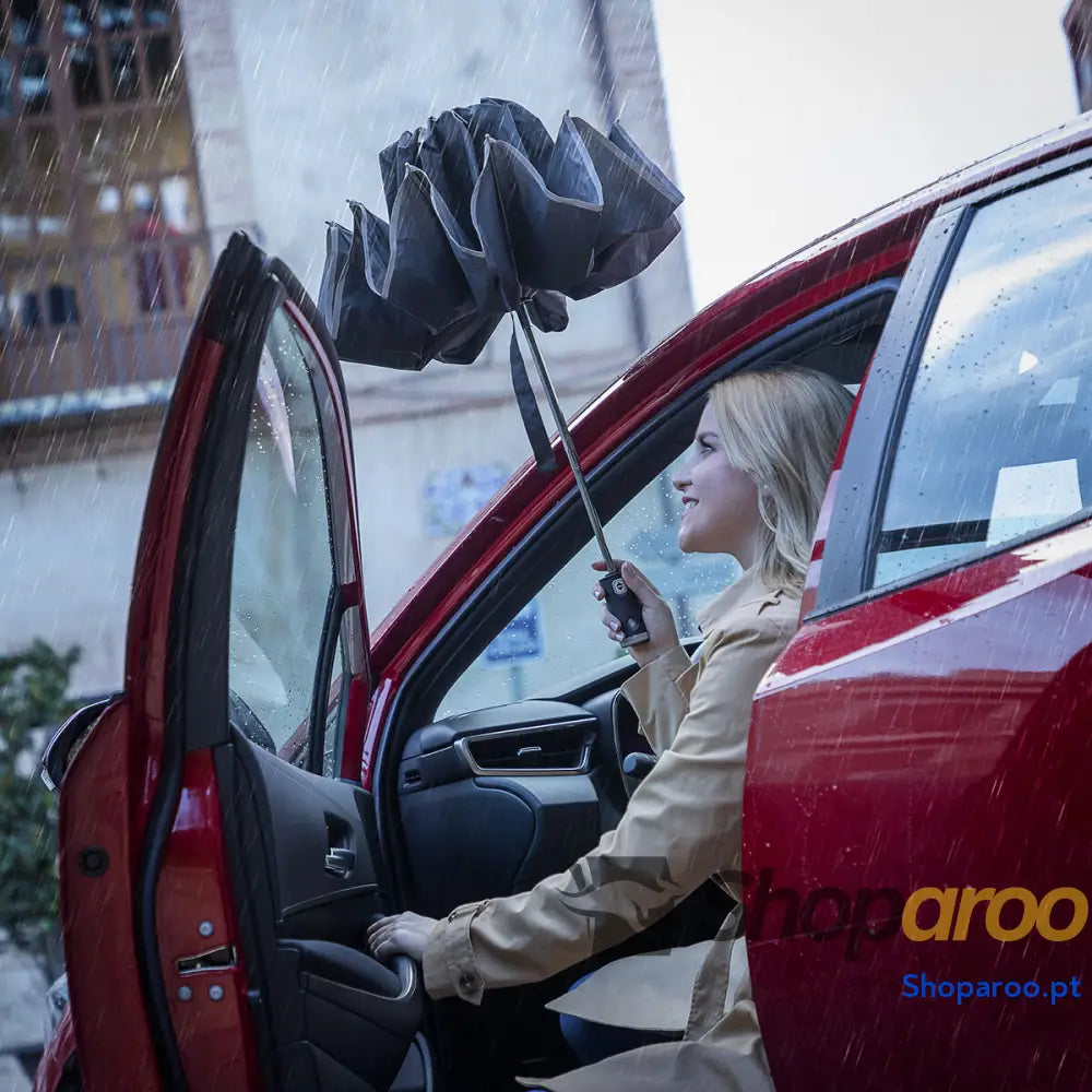 Guarda-chuva Dobrável de Fecho Invertido com LED Folbrella InnovaGoods