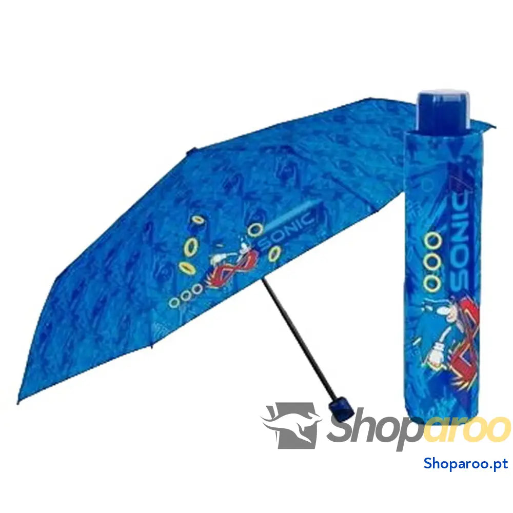 Guarda-chuva Dobrável Sonic Perletti Azul Ø 91 cm Infantil