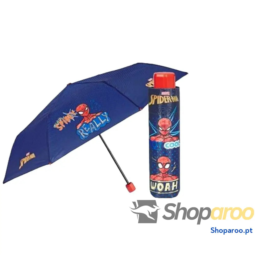 Guarda-chuva Dobrável Spider-Man Perletti Azul Ø 91 cm Infantil