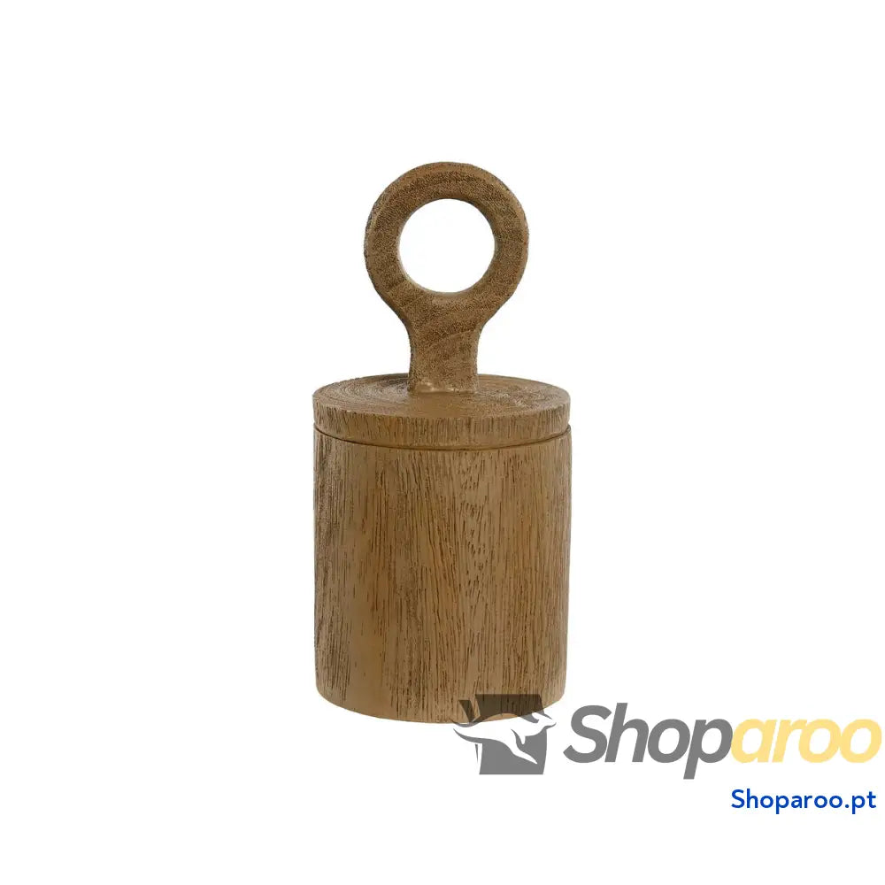 Guarda-Joias Home ESPRIT Castanho Resina 9 x 9 x 19 cm
