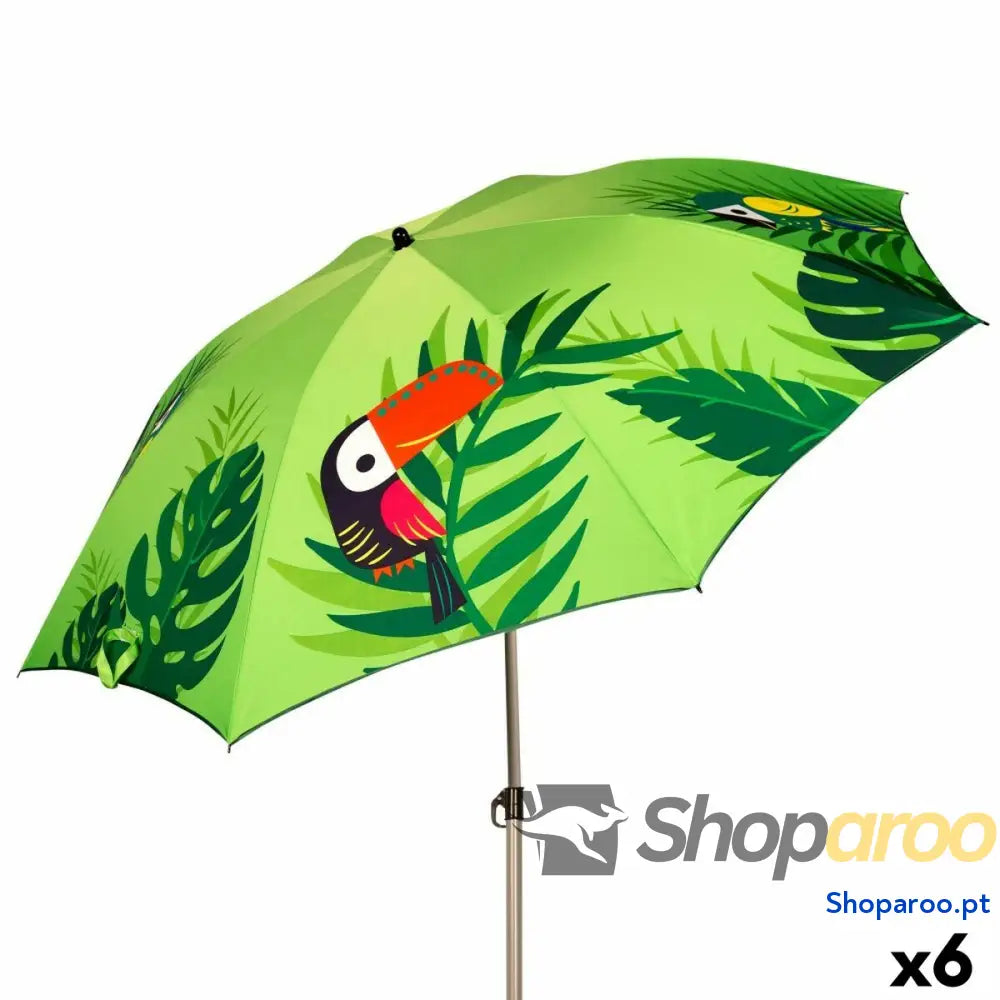 Guarda-sol Aktive 200 x 210 x 200 cm 200 x 215 x 200 cm (6 Unidades)