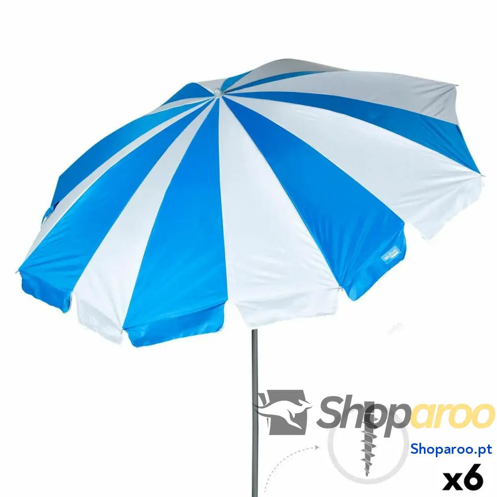 Guarda-sol Aktive 200 x 210 x 200 cm (6 Unidades)