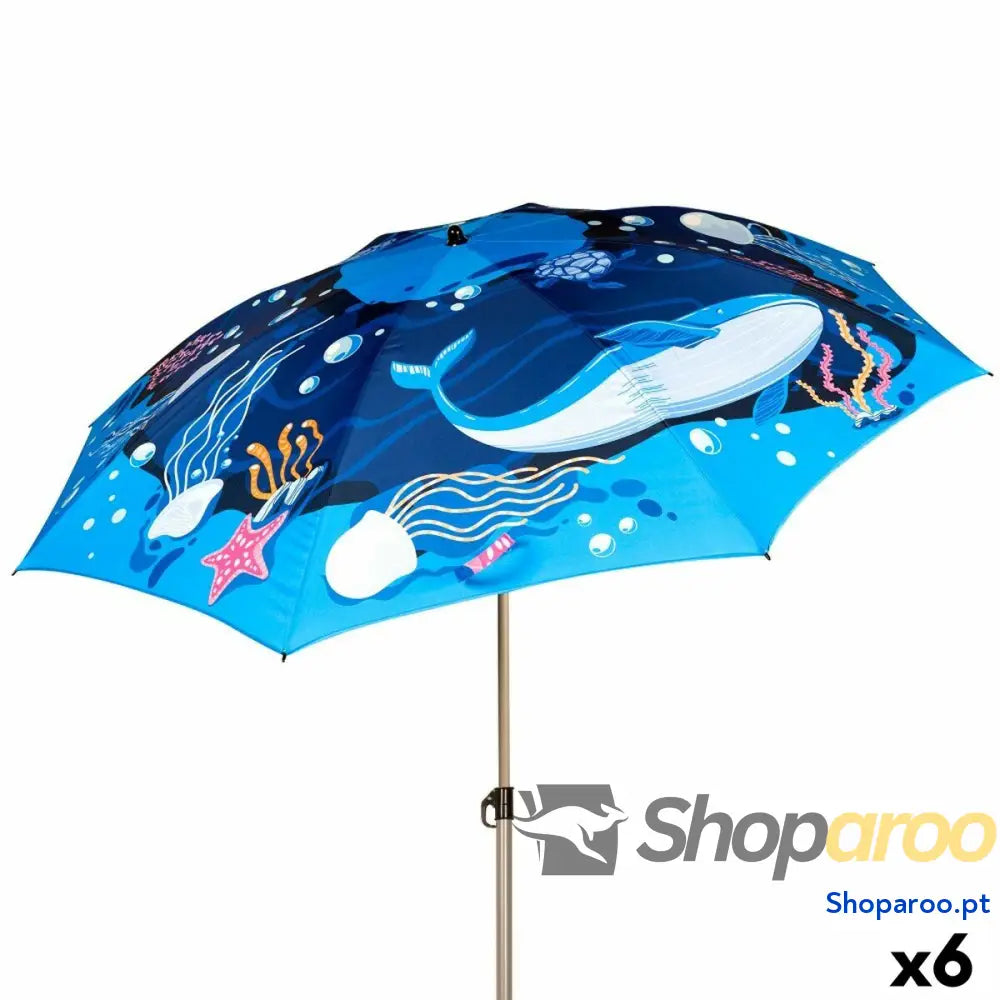 Guarda-sol Aktive 200 x 215 x 200 cm (6 Unidades)