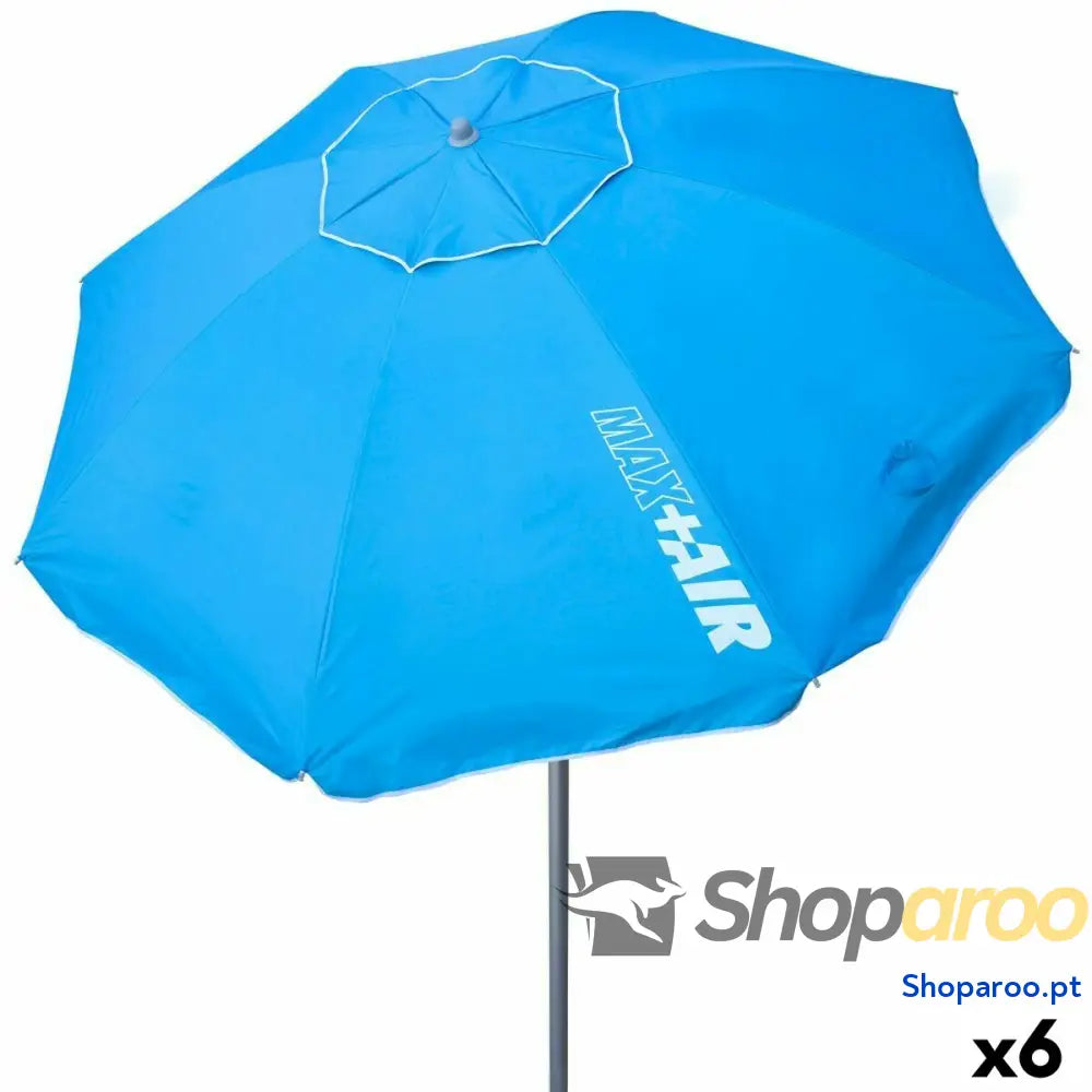Guarda-sol Aktive Azul 220 x 207,5 x 220 cm (6 Unidades)