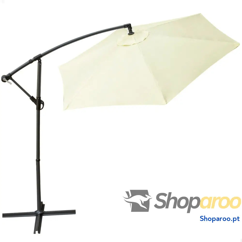 Guarda-sol Aktive BANANA Creme Ø 300 cm 300 x 255 x 300 cm