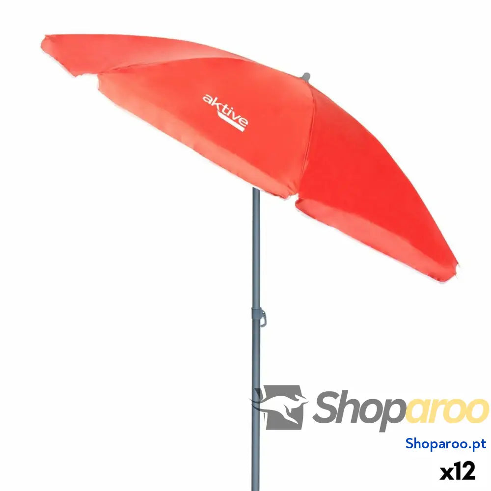 Guarda-sol Aktive Coral Ø 180 cm 180 x 187 x 180 cm 180 x 190 x 180 cm UV50 (12 Unidades)