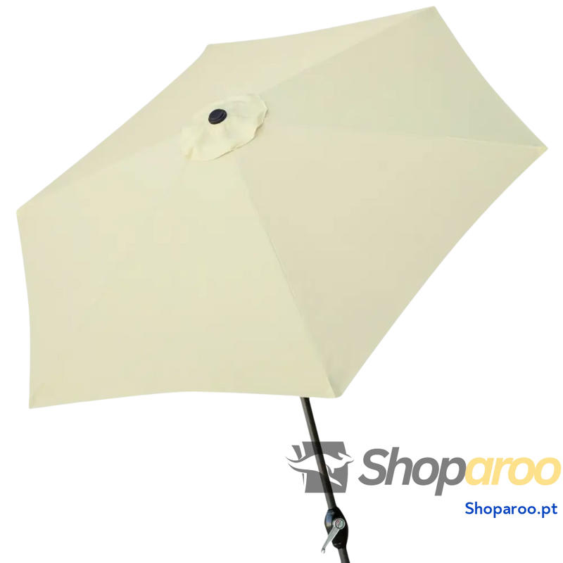 Guarda-sol Aktive Creme Ø 300 cm 300 x 245 x 300 cm