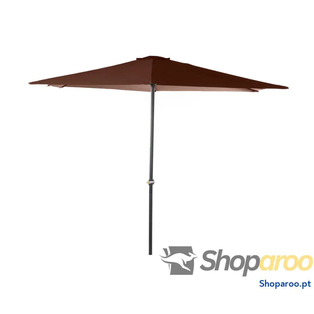 Guarda-sol DKD Home Decor Castanho Preto 270 x 270 x 250 cm 270 x 270 x 225 cm