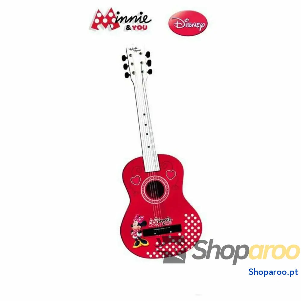 Guitarra Infantil Minnie Mouse Vermelho